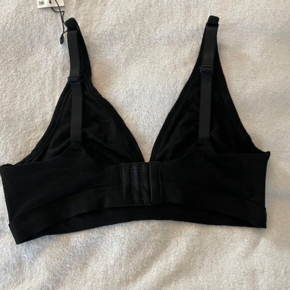 NWT Macy's Alfani Black Bralette Bra Size Large 34D 36C Minimalist NEW $20 - Picture 3 of 4